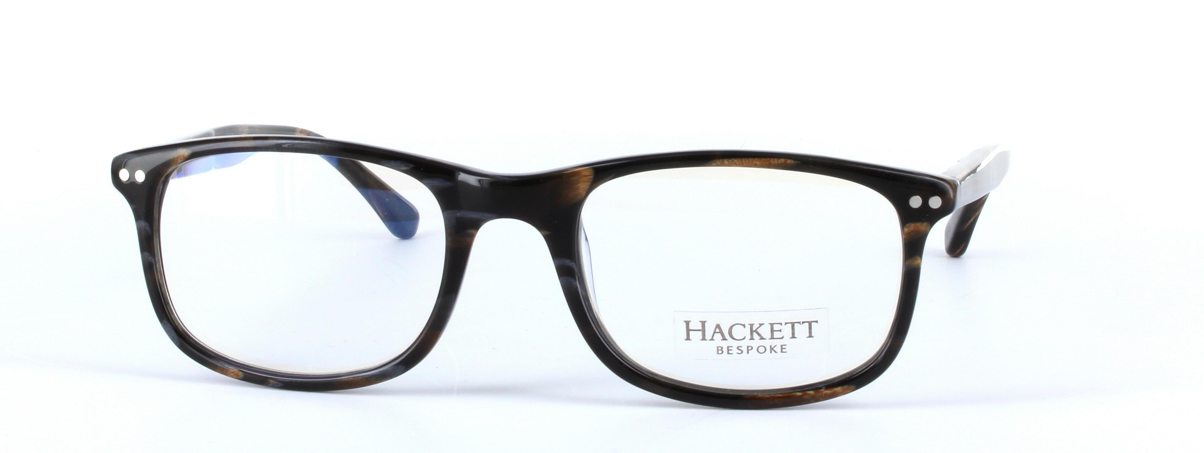 HACKETT BESPOKE (HEB123-936) Black Full Rim Oval Square Acetate Glasses - Image View 5