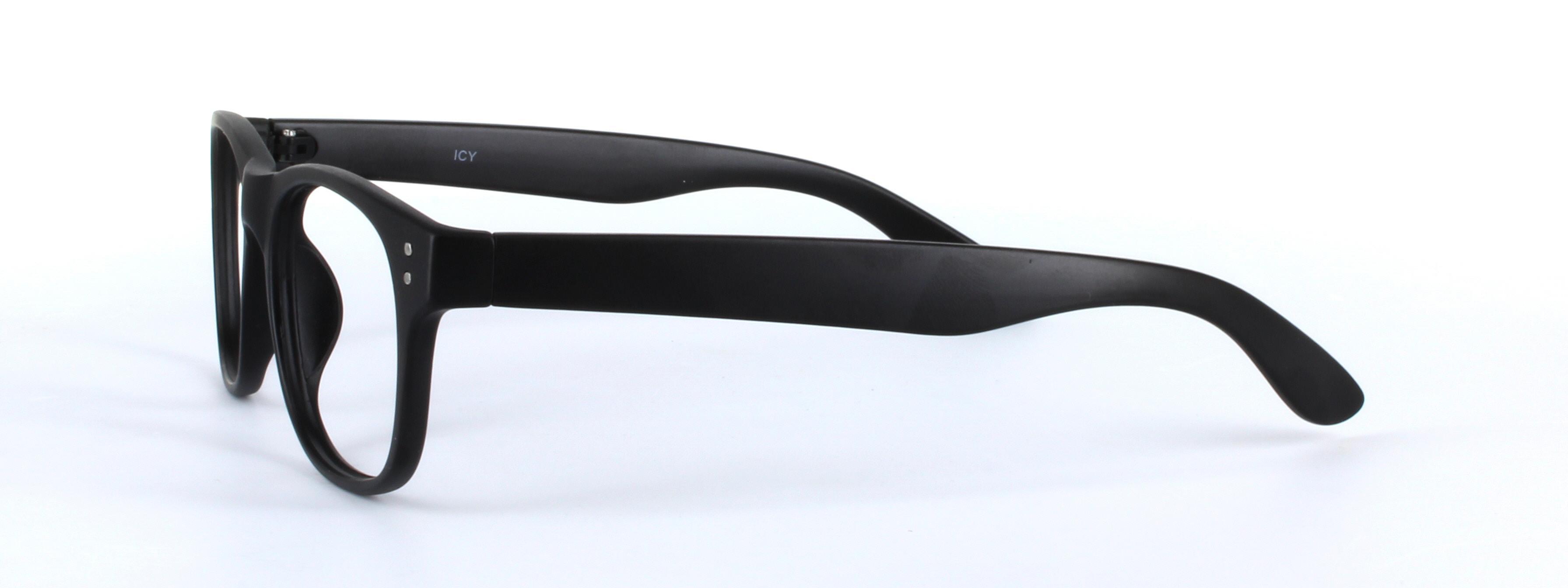 Brazil Black Full Rim Oval Plastic Glasses - Image View 2