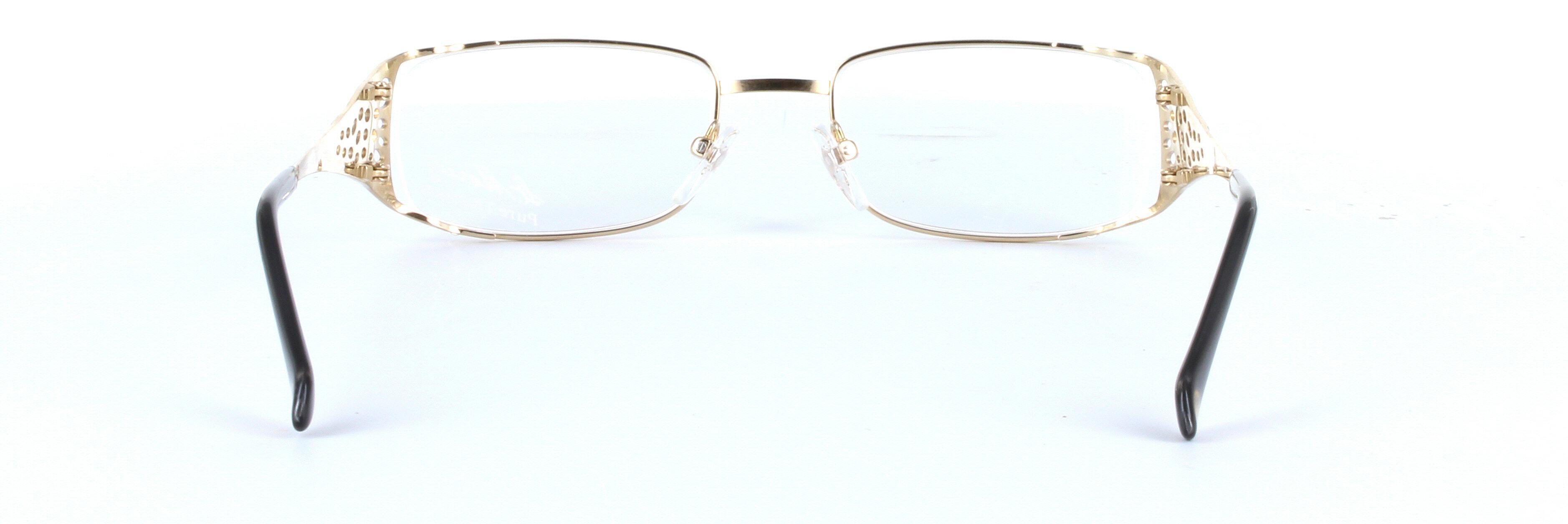 L'ART St-MORITZ (4782-004) Gold Full Rim Rectangular Metal Glasses - Image View 3