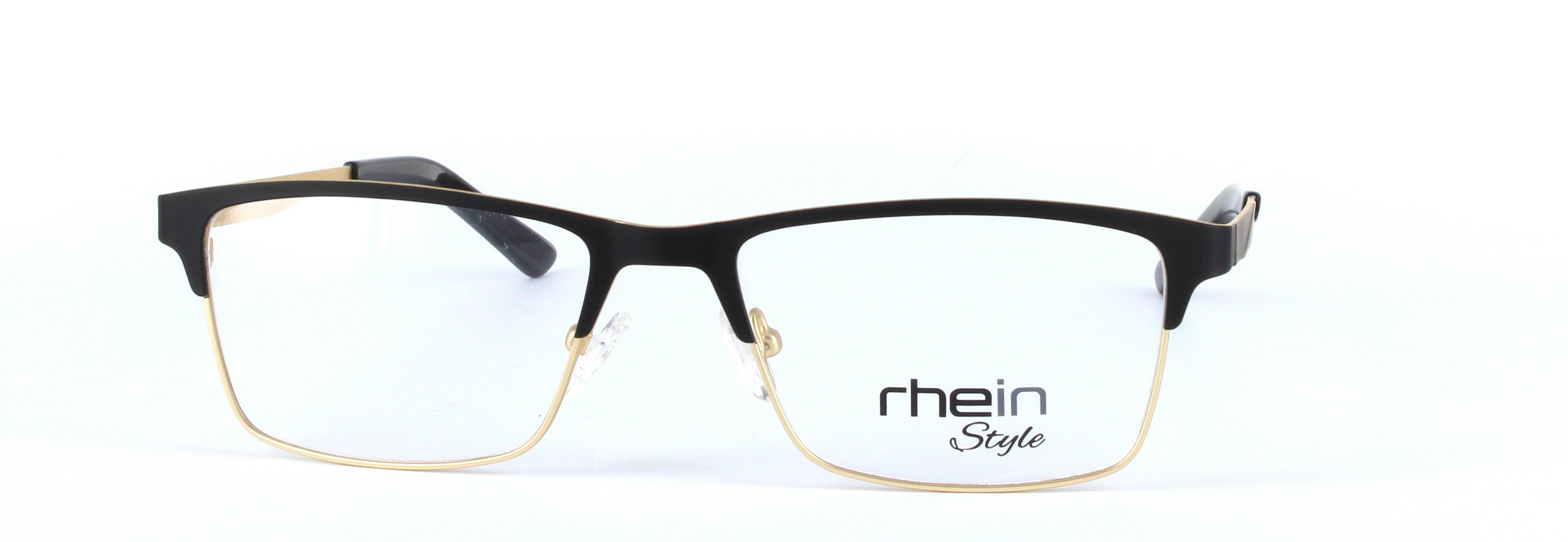 Codey Black Full Rim Oval Rectangular Metal Glasses - Image View 5