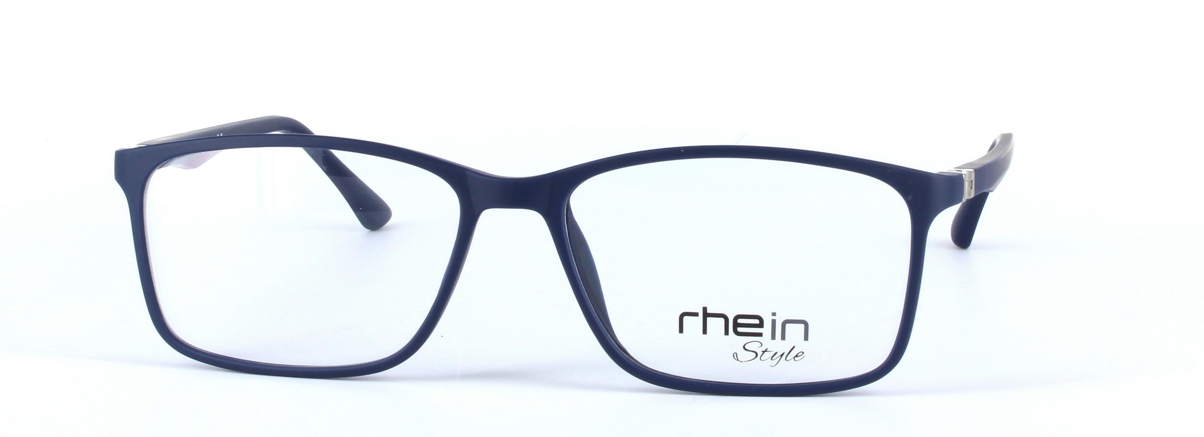 Franky Blue Full Rim Oval Rectangular Plastic Glasses - Image View 5
