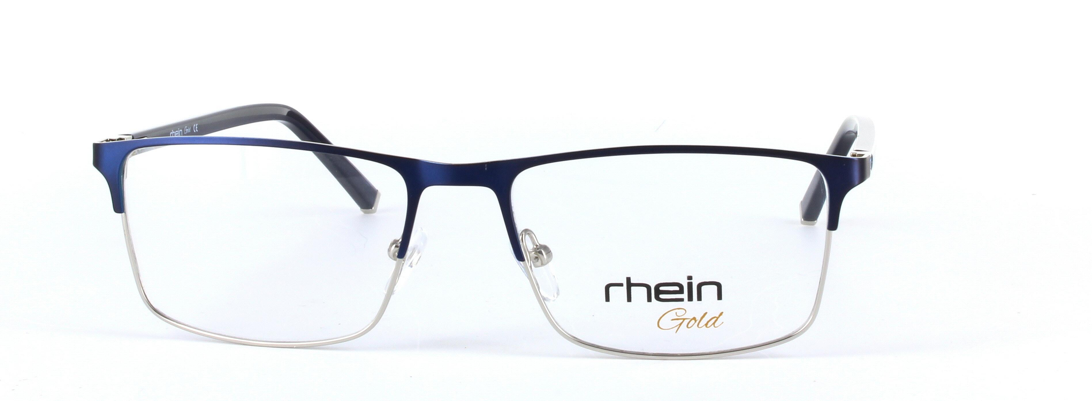 Faith Blue Full Rim Oval Rectangular Metal Glasses - Image View 5