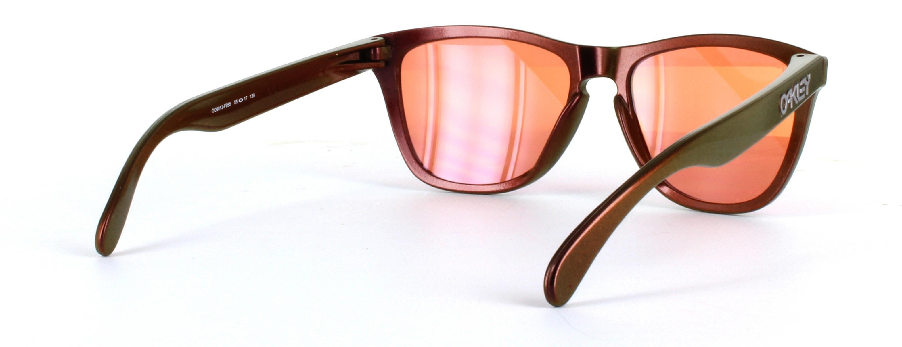 Oakley (O9013) Copper Full Rim Plastic Sunglasses - Image View 4