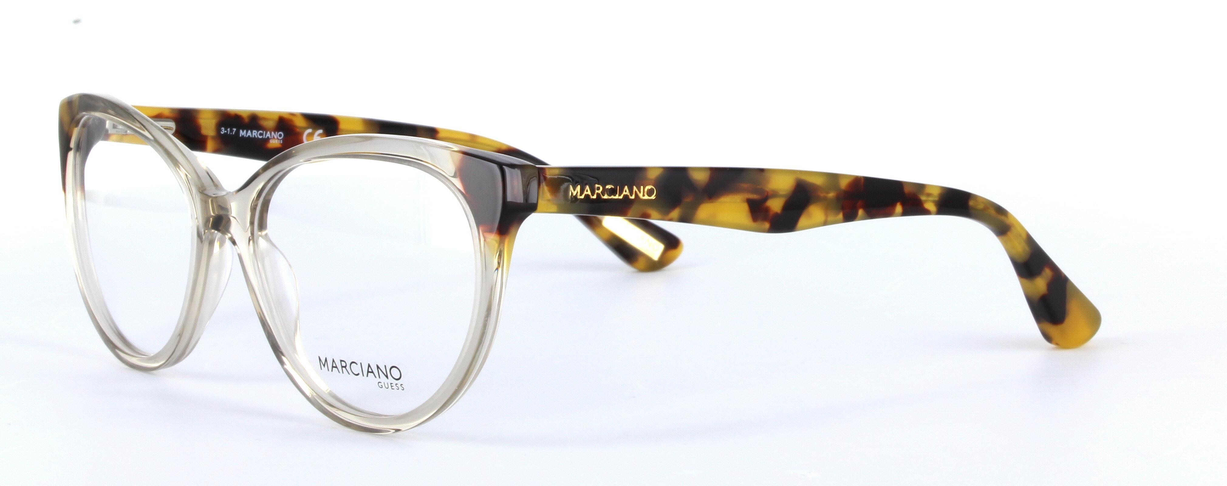 GUESS MARCIANO (GM0315-020) Tortoise Full Rim Cat Eye Acetate Glasses - Image View 2