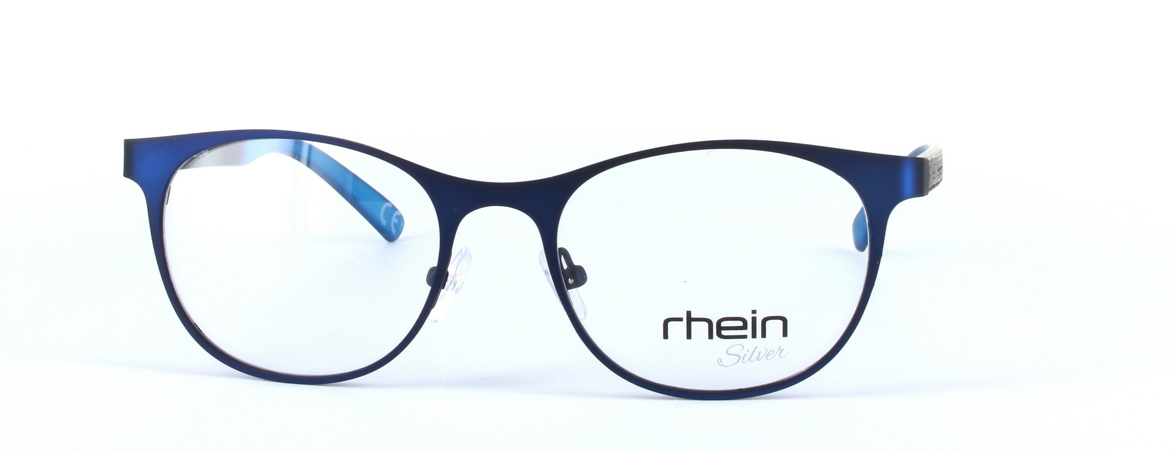 Isra Blue Full Rim Round Metal Glasses - Image View 5