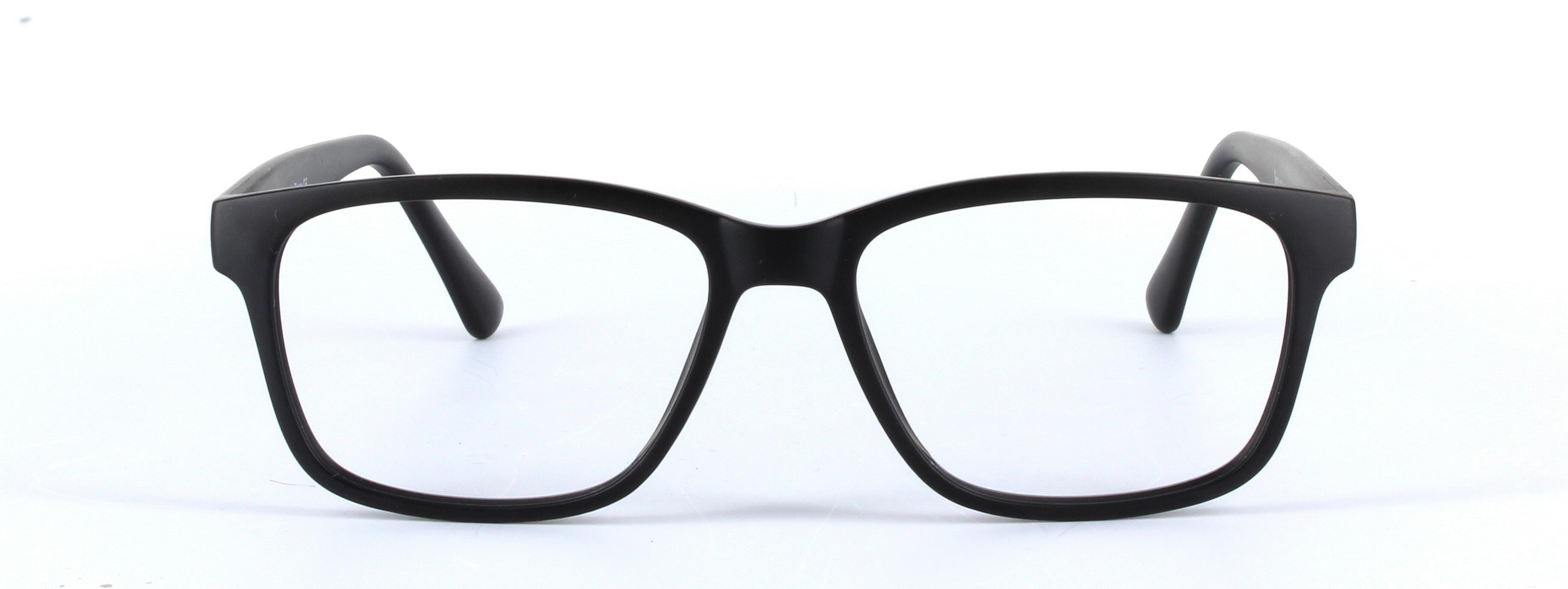 Chelsea Black Oval Square Plastic Glasses - Image View 5
