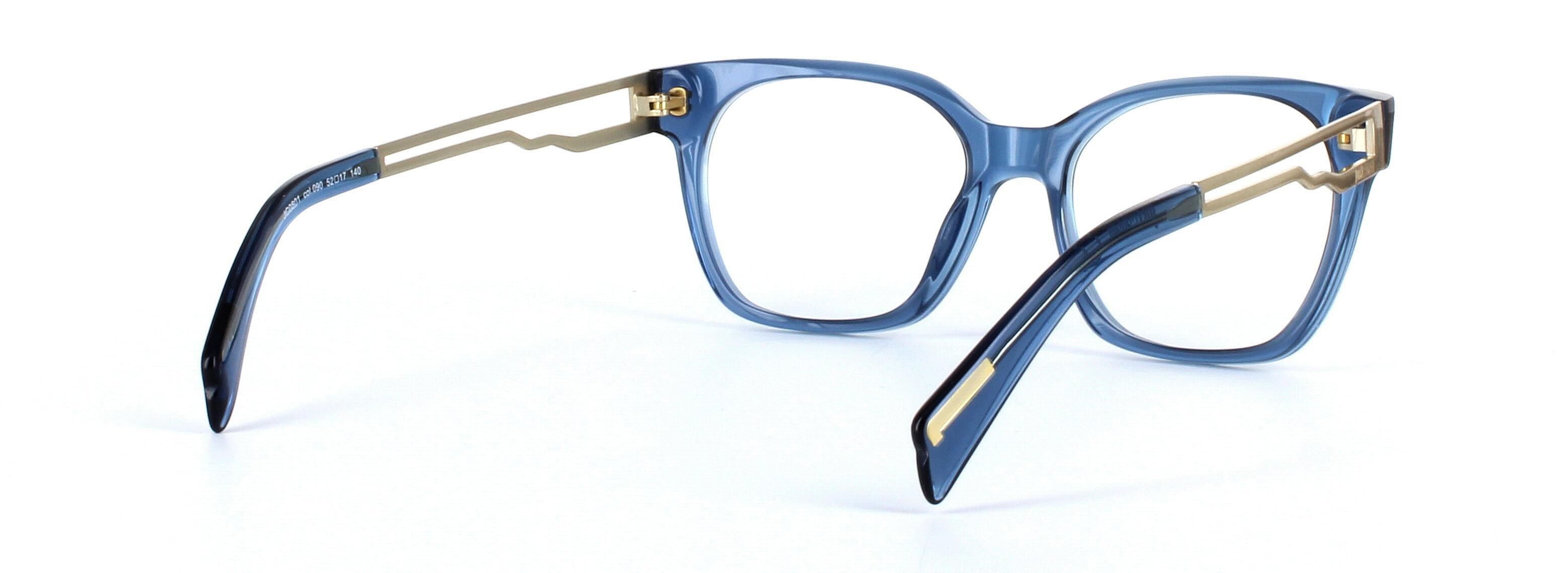 JUST CAVALLI (JC0801) Blue Full Rim Square Acetate Glasses - Image View 4