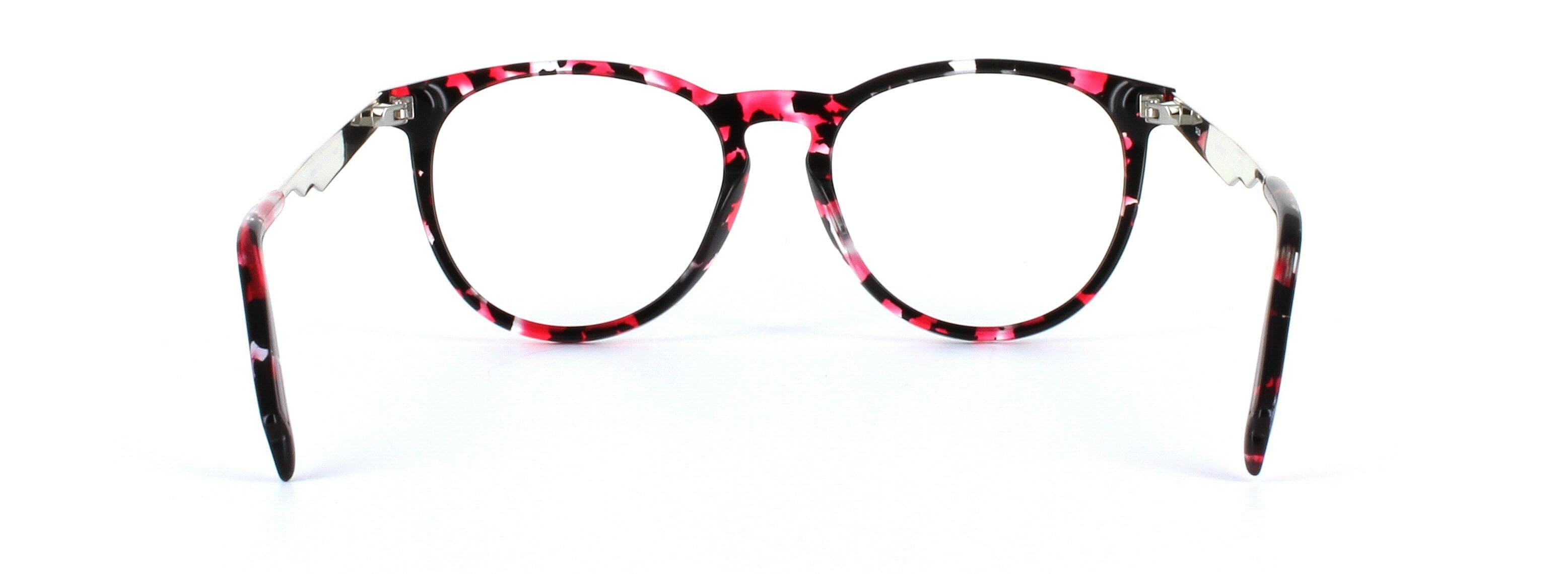 JUST CAVALLI (JC0879-55A) Black and Red Full Rim Round Acetate Glasses - Image View 3