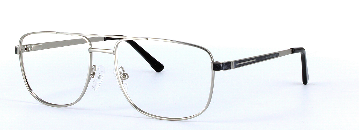 Marlowe Silver Full Rim Oval Metal Glasses - Image View 1