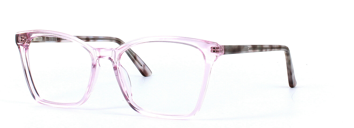 Caelan Pink Full Rim Square Plastic Glasses - Image View 1