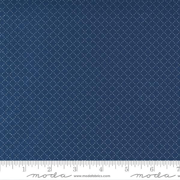 Moda Belle Isle - Dotted Grid Navy