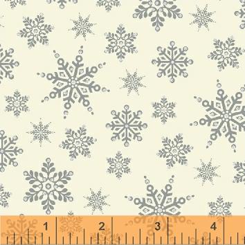 Windham Fabrics - Glisten - Snowflakes Silver