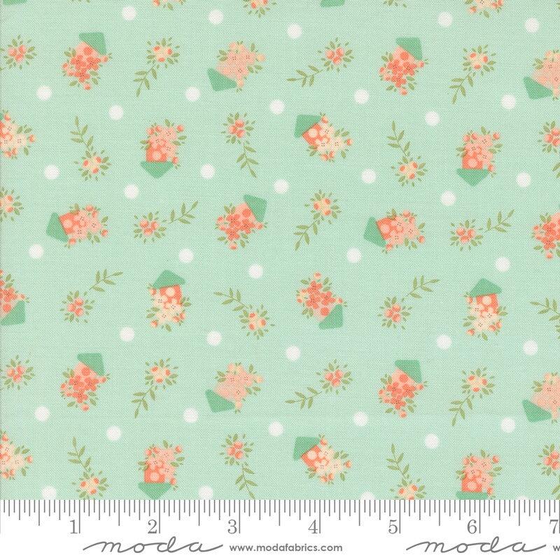 Moda Abloom - Birdhouses Robins Egg