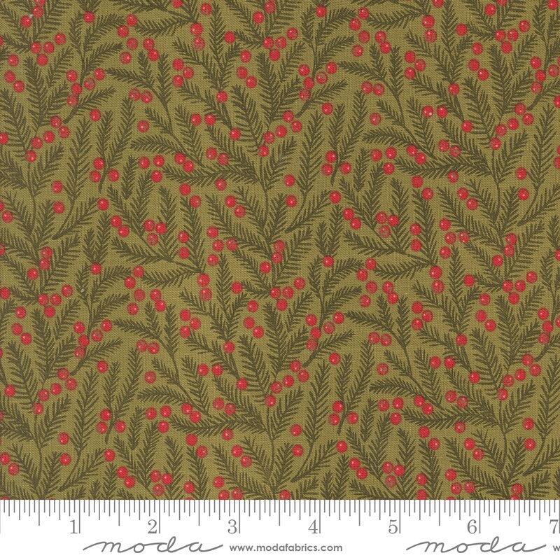 Moda Berry and Pine - Pine Needles Sage