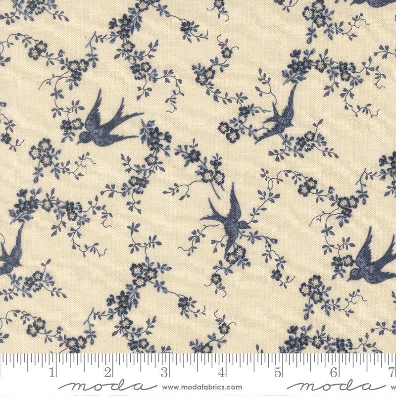 Moda Bluebirds Nest - Bluebirds Cream