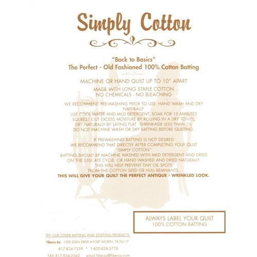 Simply Cotton Wadding 90 inch wide