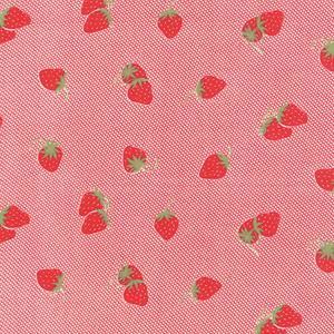 Moda Hello Darling - Red Strawberries & Cream