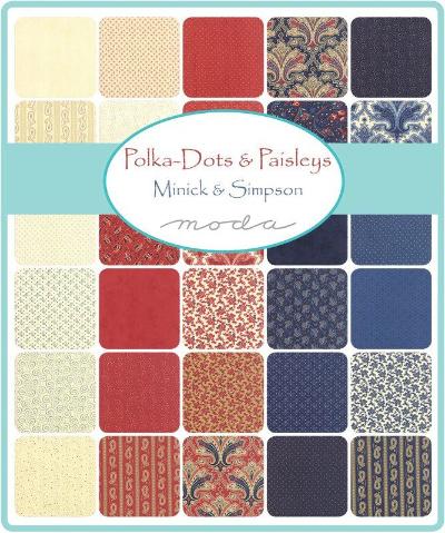 Moda Fabric Polka Dots and Paisley