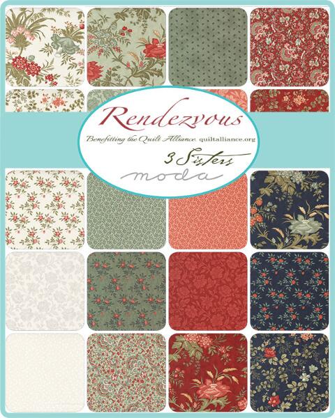 Moda Fabric Rendezvous by 3 Sisters