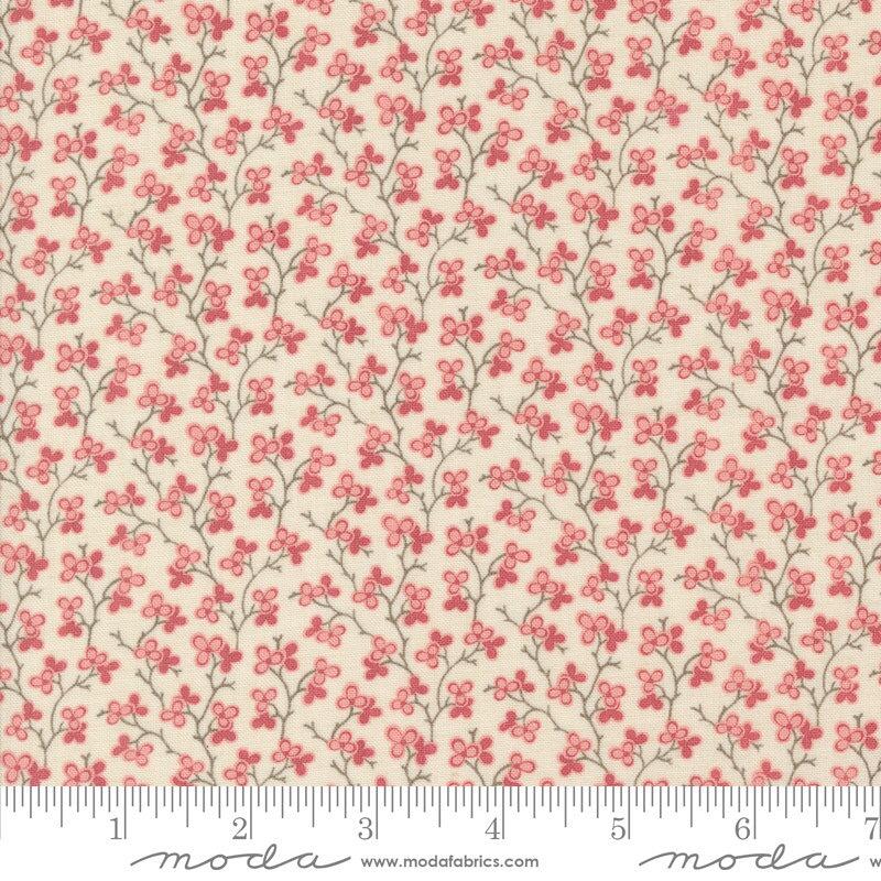 Moda Rouenneries Trois - Bijou Pearl Faded Red