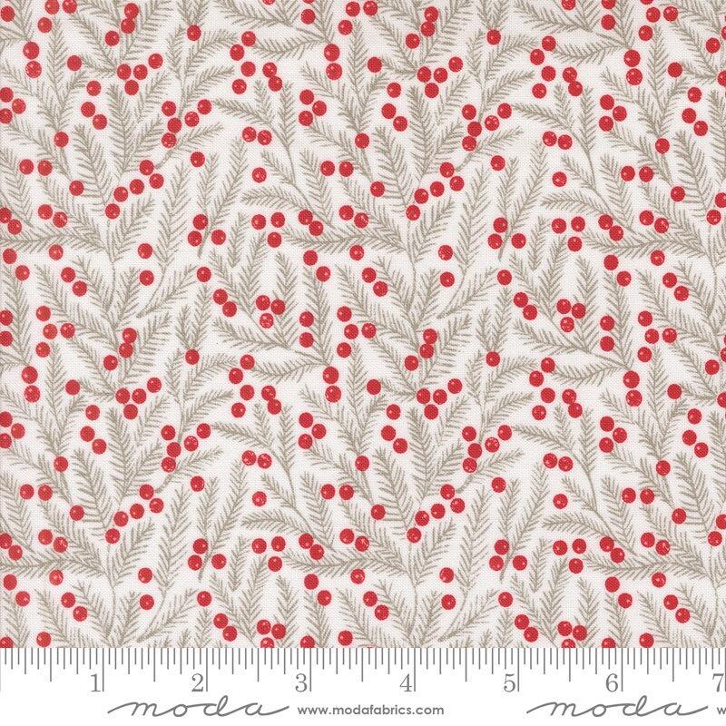 Moda Berry and Pine - Pine Needles Snow