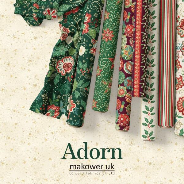 Makower Adorn Christmas fabric