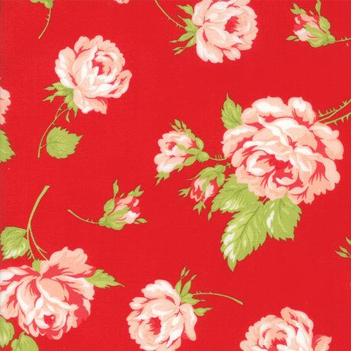 Moda Smitten - Lawn Red Rosy (54" wide) 55170-11LW