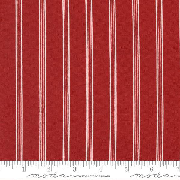 Moda Red and White Gatherings - Crimson Double Stripe