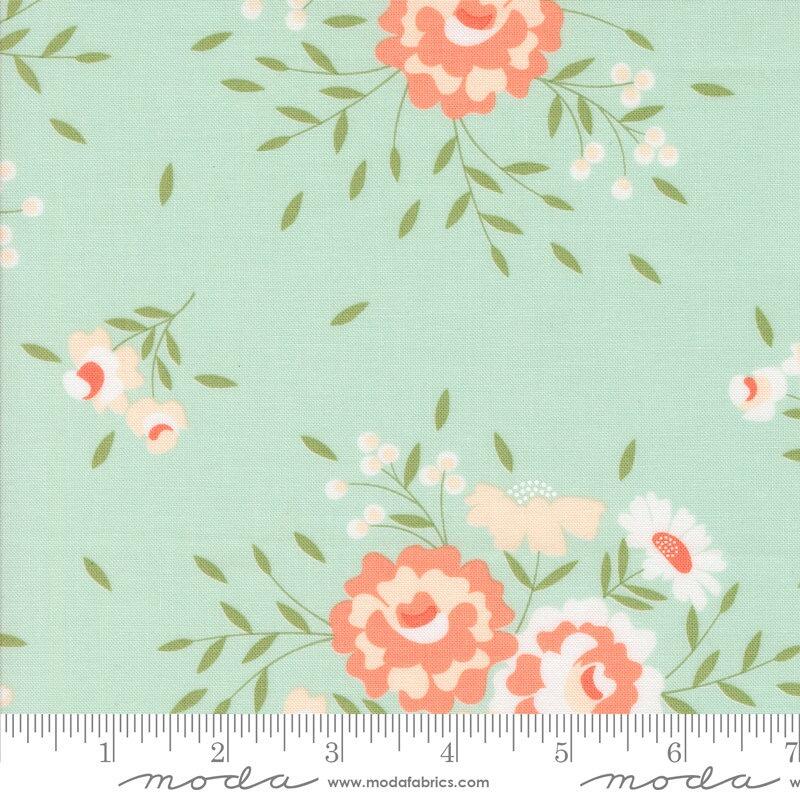 Moda Abloom - Springtime Rose Robins Egg