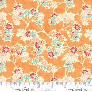 Moda Fabric Chestnut Street - Pumpkin Twigs & Daisies 20271-12