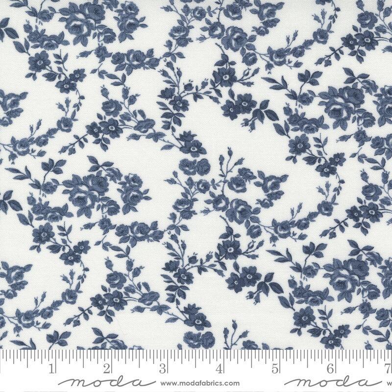 Moda Nantucket Summer - Surfside Cream and Navy