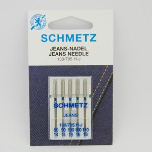 Schmetz Jeans Needles - Sizes 90/100/110 - Pack of 5