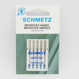 Schmetz Microtex Needles - Size 60/70/80 - Pack of 5