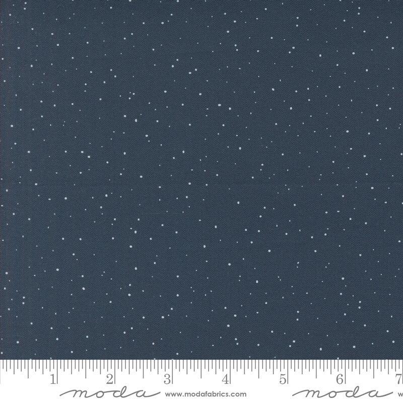 Moda Purrfect Christmas - Snow Dots Midnight