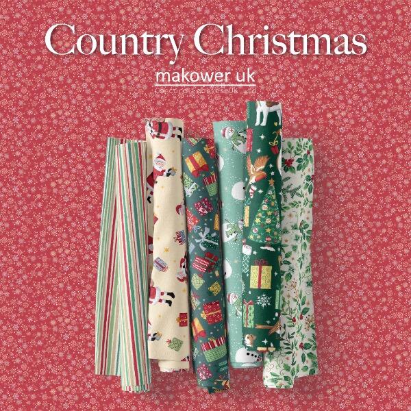 Makower Country Christmas fabric