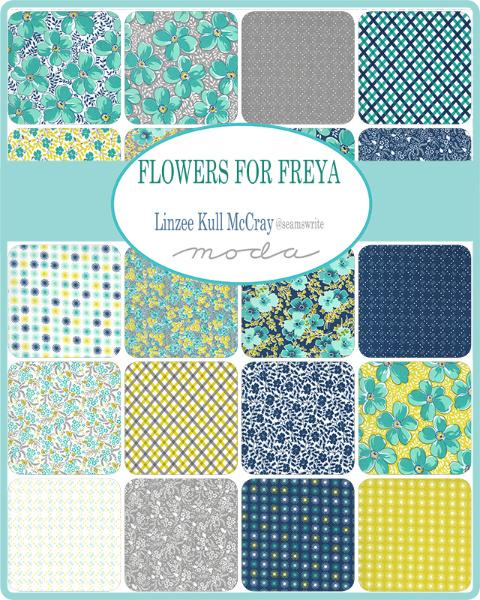 Moda Fabric Flowers for Freya
