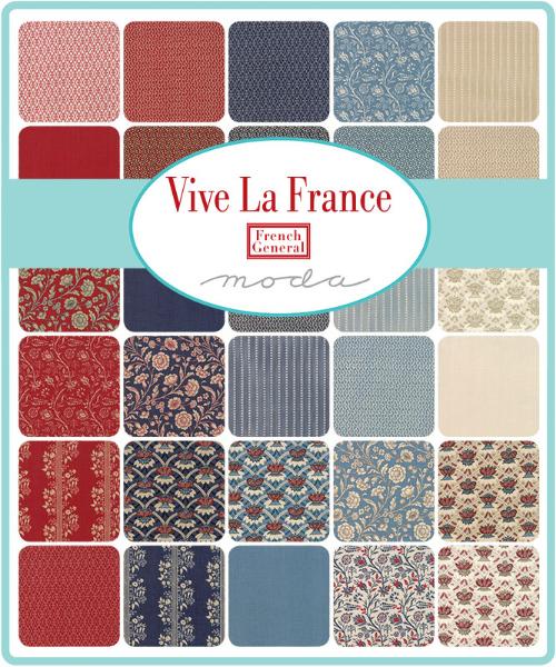 Moda Fabric Vive La France