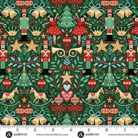 Makower The Nutcracker - Sugar Plum Green