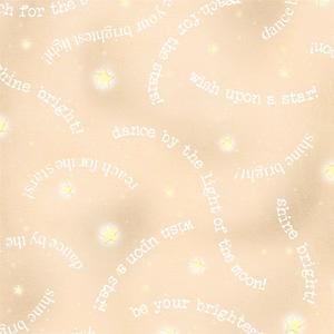 Quilting Treasures - Shine Bright - Light Tan Words and Stars
