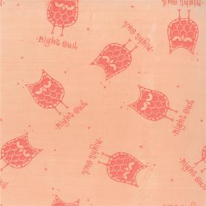 Moda Little Things Organics - Petal Night Owls 14090-17