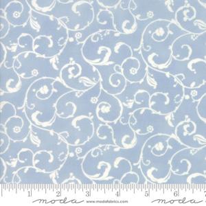Moda Fabric Lily and Will Revisited - Blue Swirls