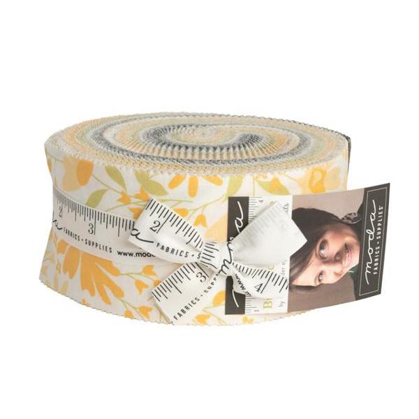 Moda Buttercup and Slate Jelly Roll
