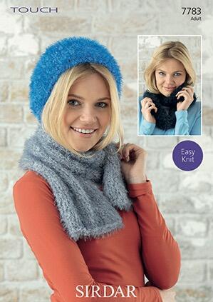 Hat, Scarf and Snood in Sirdar Touch (7783)