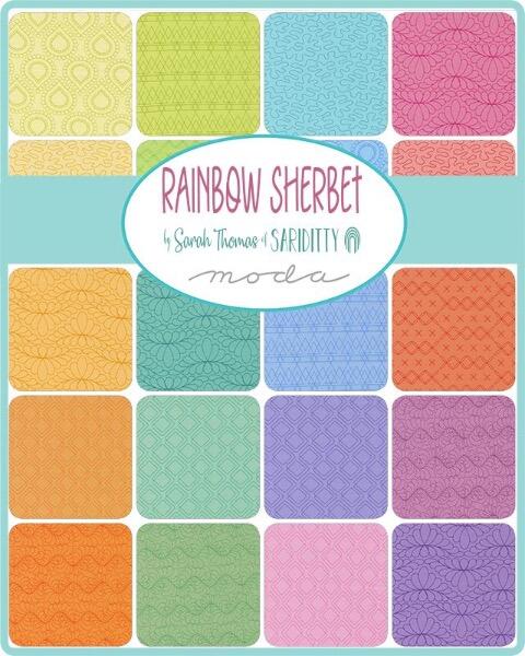 Moda Fabric Rainbow Sherbet by Sariditty