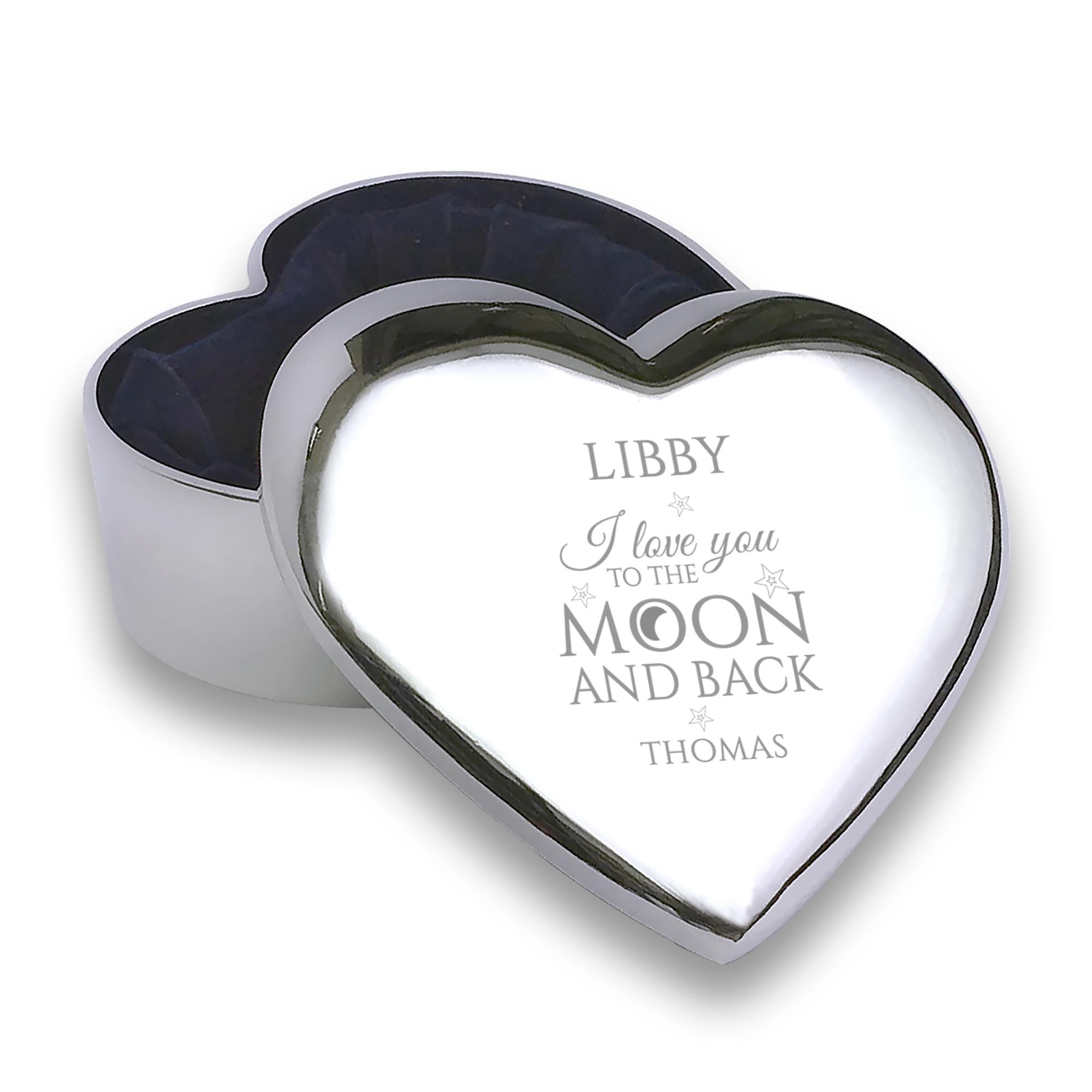 Engraved GIRLFRIEND, WIFE, FIANCEE heart trinket box gift ...