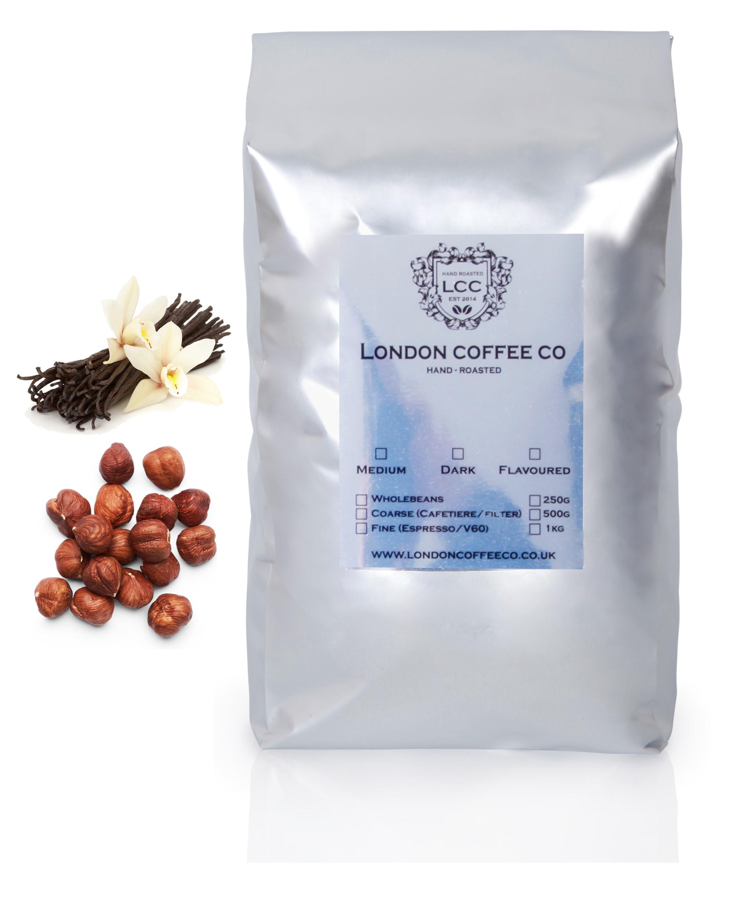 French Vanilla Hazelnut Flavoured 100 Arabica coffee beans
