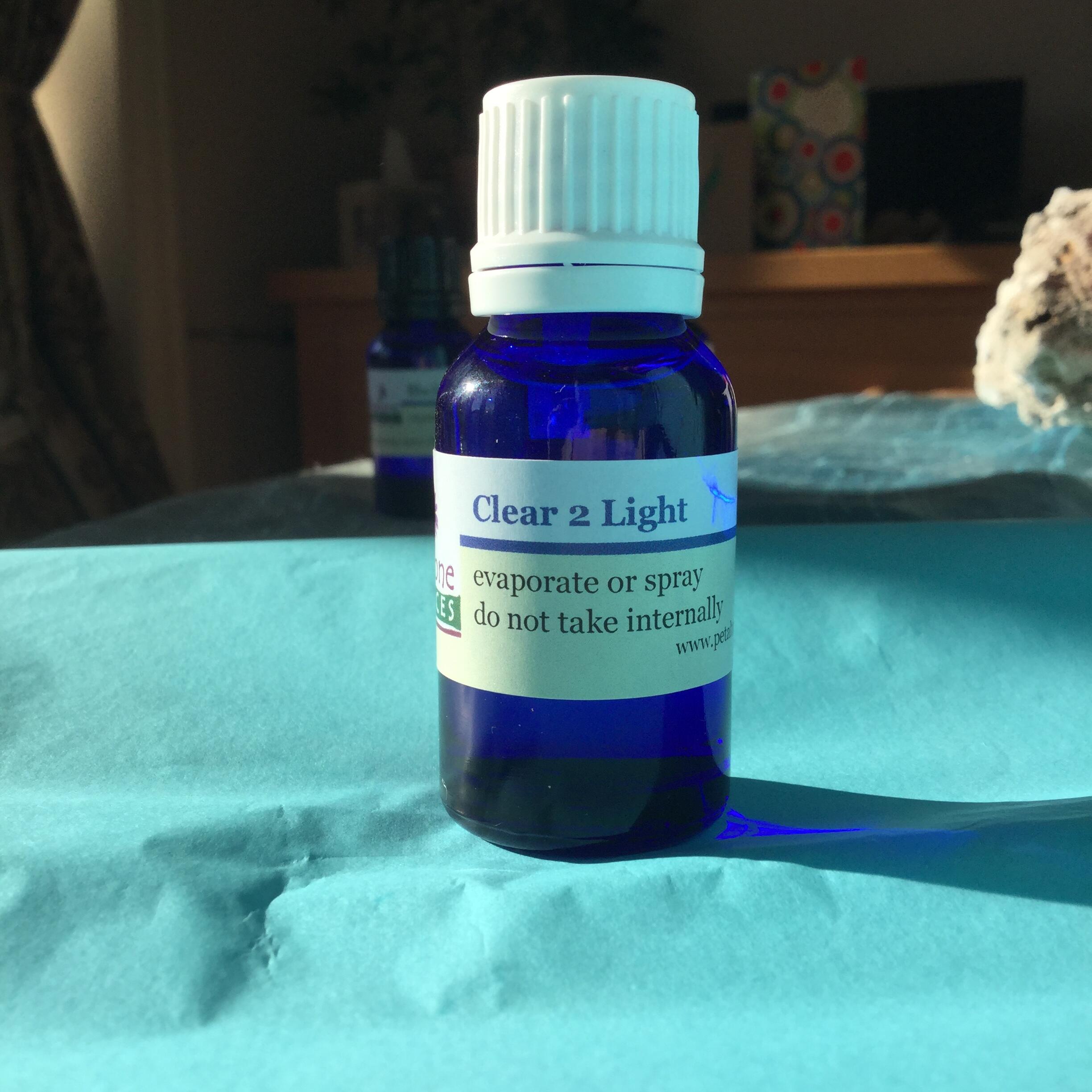 Clear 2 Light and Z14, my introduction to Petaltone essences which make a fantastic crystal, aura and space clearer and recharger when mixed together, with spring water in a spray bottle.