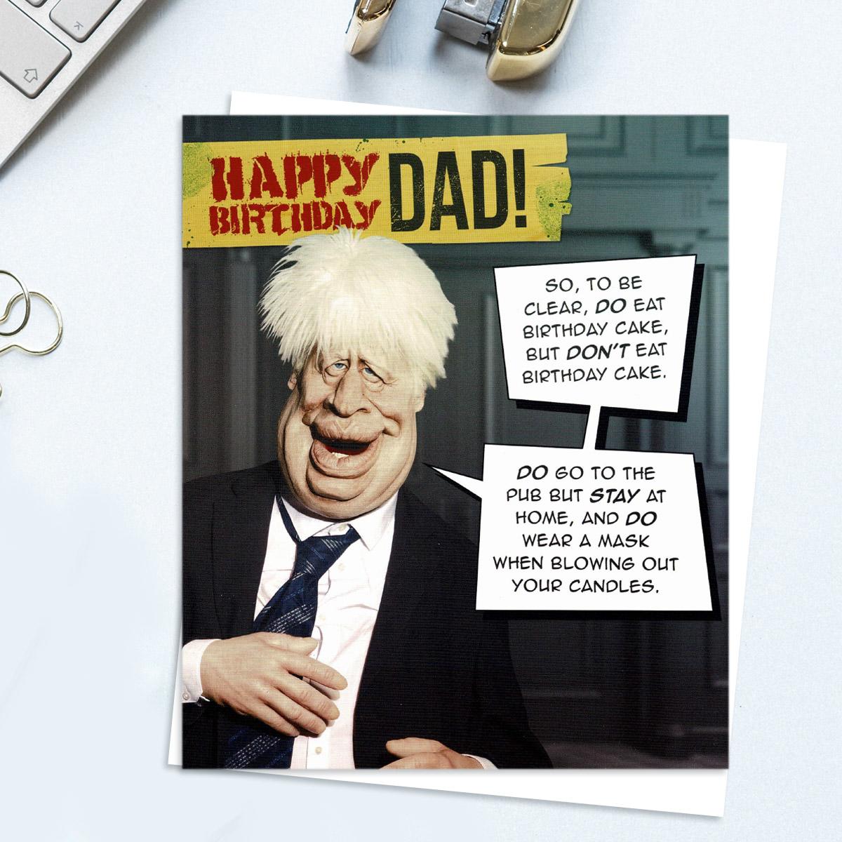 Dad Do Eat Birthday Cake But Don't Card Front Image