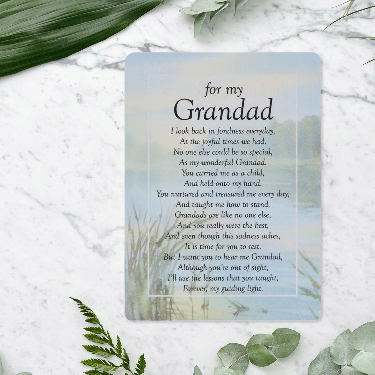 Graveside Card - For My Grandad Front Image