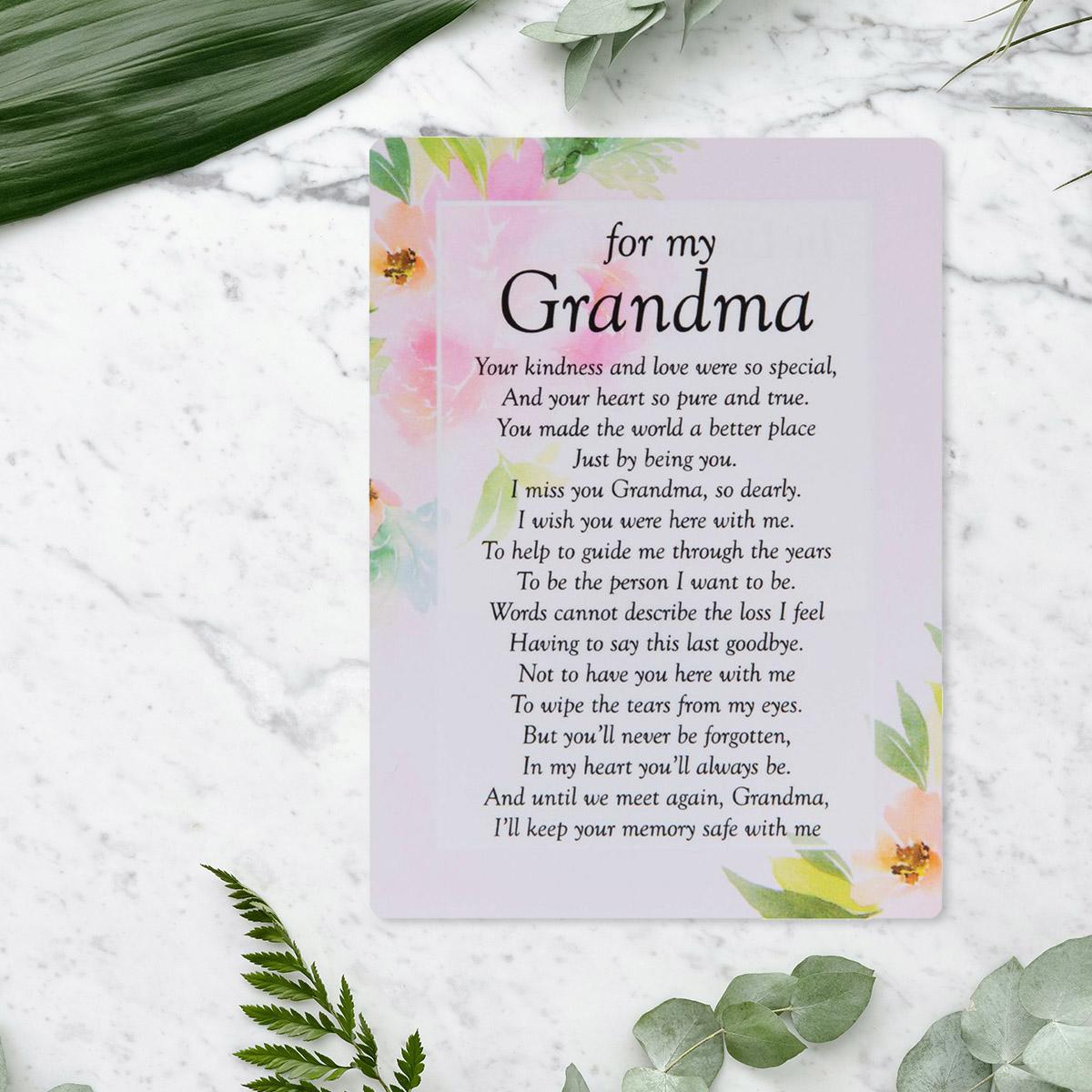 Graveside Cards - For My Grandma Front Image